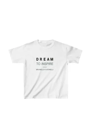 Unisex Çocuk Baskılı T-Shirt - Beyaz