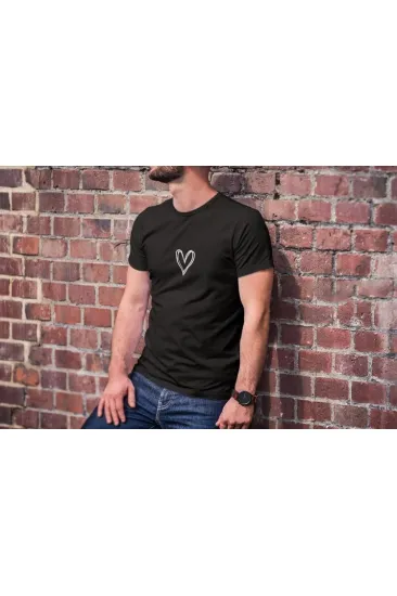 Erkek Kısa Kol Yazlık Tişört Bisiklet Yaka Baskılı Oversize T-Shirt - Siyah Erkek Kısa Kol Yazlık Tişört Bisiklet Yaka Baskılı Oversize T-Shirt - Siyah