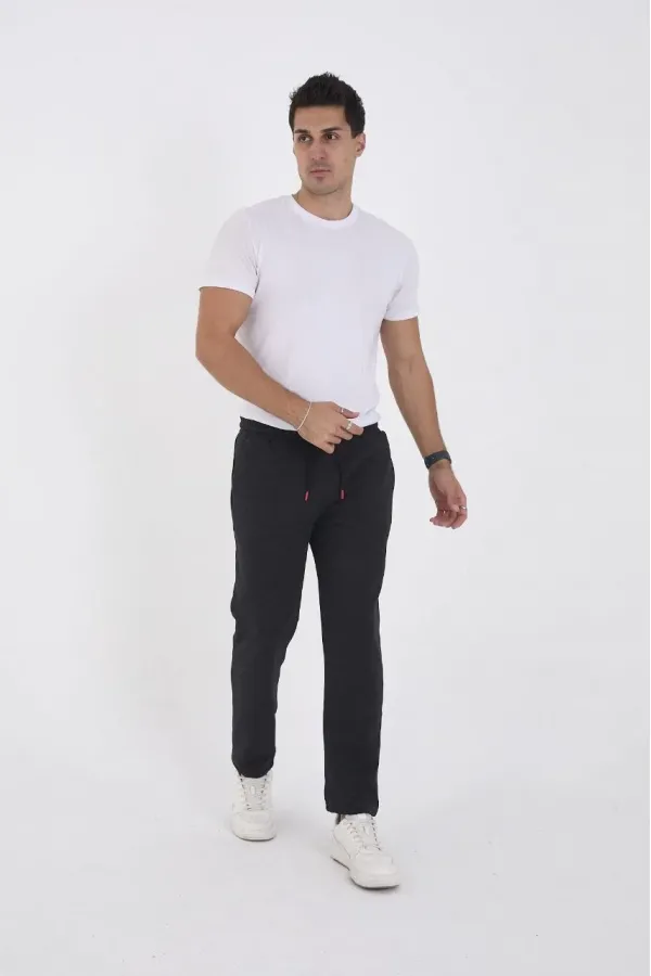 Erkek Üç İplik Basic Eşofman Pantolon - Antrasit Erkek Üç İplik Basic Eşofman Pantolon - Antrasit