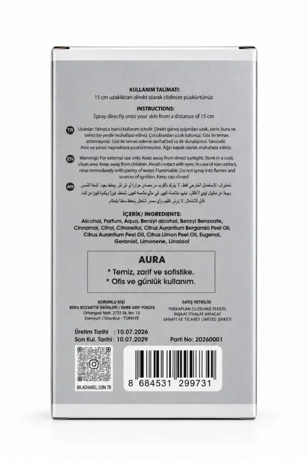 LACHAREL Aura ve Edge 2li Erkek Parfüm Seti Eau De Parfum 2x50 ML LACHAREL Aura ve Edge 2li Erkek Parfüm Seti Eau De Parfum 2x50 ML