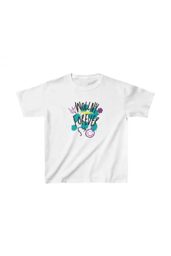 Unisex Çocuk Baskılı T-Shirt - Beyaz Unisex Çocuk Baskılı T-Shirt - Beyaz