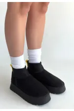Cuen Siyah Süet Bot Cuen Siyah Süet Bot