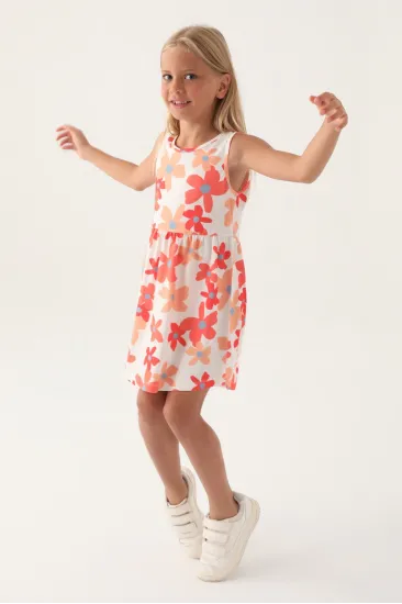 Roly Poly 3393-3 Kız Çocuk Çiçekli Elbise Roly Poly 3393-3 Kız Çocuk Çiçekli Elbise