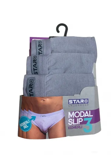 Star 109 Erkek 3'lü Modal Slip Star 109 Erkek 3'lü Modal Slip