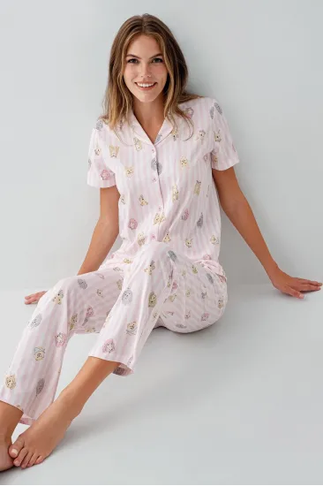 RolyPoly 3809-S Kadın Gömlek Pijama Takım