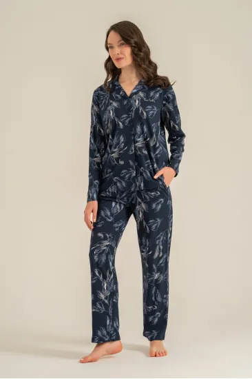 Pierre Cardin 9259-S Kadın Uzun Kol Gömlek Pijama Takımı Pierre Cardin 9259-S Kadın Uzun Kol Gömlek Pijama Takımı