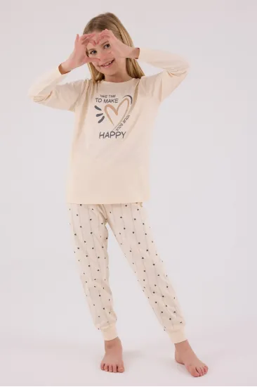 Arnetta 3434-2 Kız Çocuk Uzun Kol Pijama Takım Arnetta 3434-2 Kız Çocuk Uzun Kol Pijama Takım