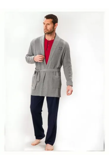 D'S Damat 03004 5'li Triko Robdöşambr Damat Pijama Seti D'S Damat 03004 5'li Triko Robdöşambr Damat Pijama Seti