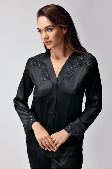 Freshness 9950-PT Saten Dantel Detaylı Pijama Takımı Freshness 9950-PT Saten Dantel Detaylı Pijama Takımı