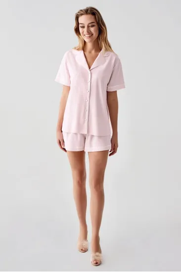 Freshness 324 Kadın 4'Lü Sabahlıklı Şorlu Pijama Takımı Freshness 324 Kadın 4'Lü Sabahlıklı Şorlu Pijama Takımı