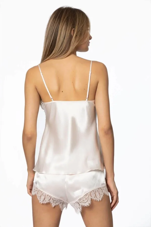 Pierre Cardin 2490 Bayan Sabahlıklı Saten Şort Takım