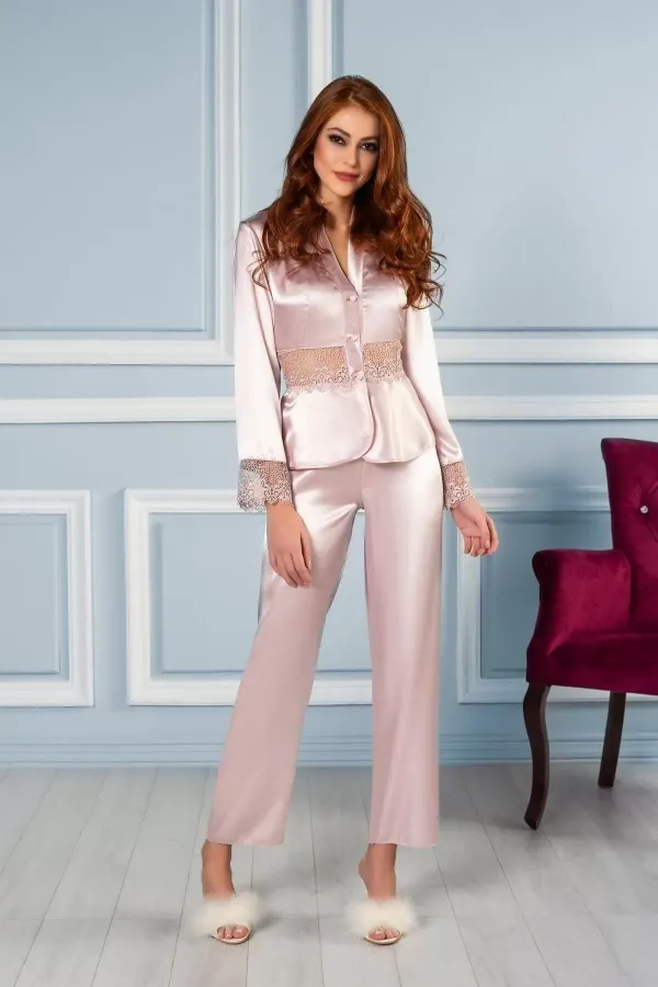 Pierre Cardin 6040 Kısa Gecelikli 6'lı İpek Set Pierre Cardin 6040 Kısa Gecelikli 6'lı İpek Set