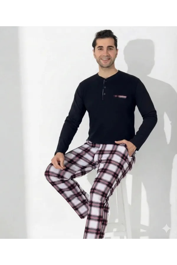 Boyraz 0401 Erkek Uzun Kol Pijama Takımı Boyraz 0401 Erkek Uzun Kol Pijama Takımı