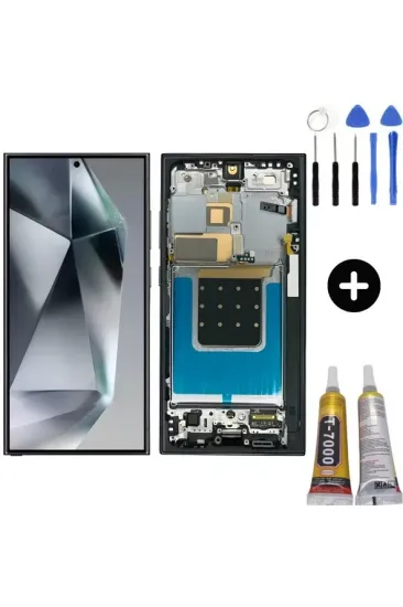 Samsung S24 Ultra Uyumlu Ekran Çıtalı Oled (gri) +