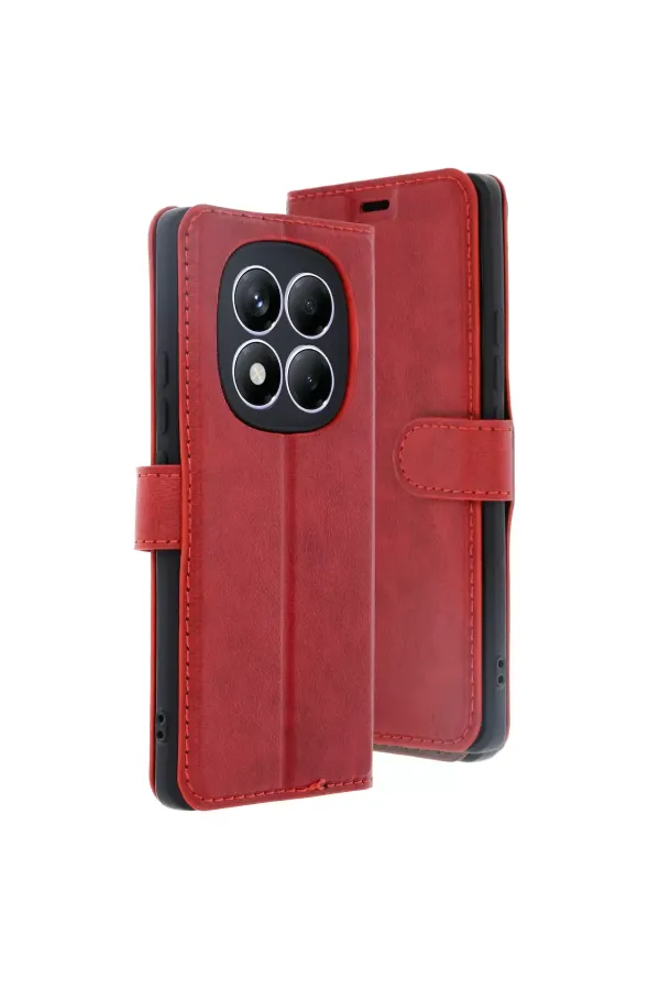 Xiaomi Redmi Note 14 Pro 4g Kılıf Trend S Plus Kapaklı Kılıf - Kırmızı Xiaomi Redmi Note 14 Pro 4g Kılıf Trend S Plus Kapaklı Kılıf - Kırmızı