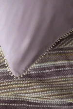 Tek Kişilik Lizbon Lila Yatak Örtülü Nevresimli Set