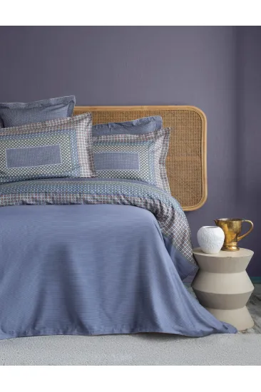 King Size Regina İndigo Elegance Saten Nevresim Takımı King Size Regina İndigo Elegance Saten Nevresim Takımı