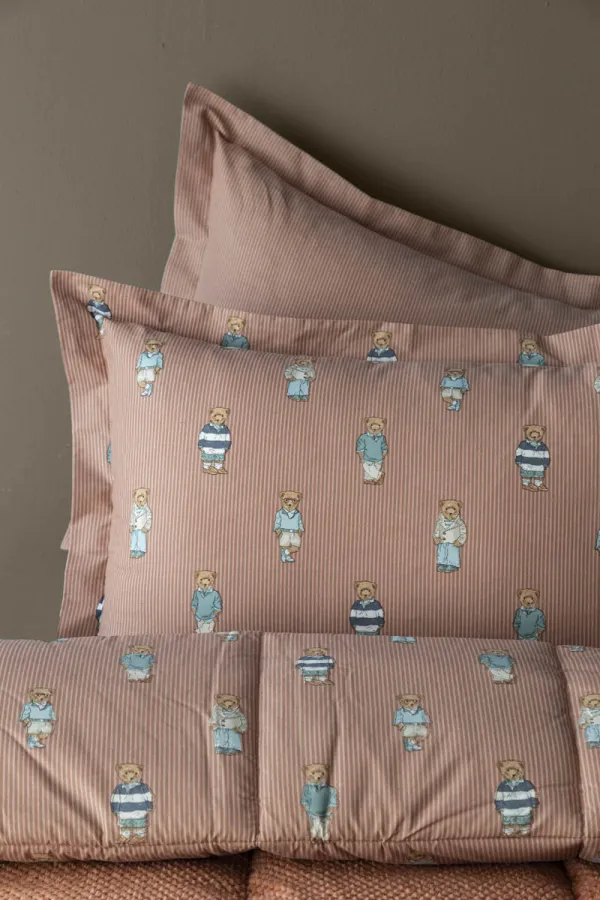 Tek Kişilik Teddy Somon Softly Uyku Seti Tek Kişilik Teddy Somon Softly Uyku Seti