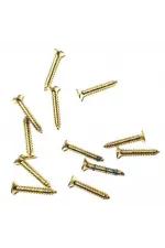 Klips, Menteşe, Ayak, Ağaç, Sunta Vidası 2,2x13 Mm - Sarı 100 Adet