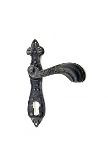 Antika Tarz Dekoratif Pirinç Mevlana Oda Kapı Kolu - 228x48 Mm, Oksit Antika Tarz Dekoratif Pirinç Mevlana Oda Kapı Kolu - 228x48 Mm, Oksit