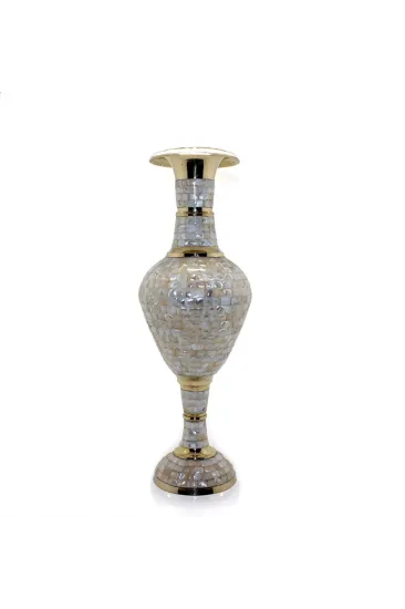 Pirinç Sedefli Vazo 90 Cm Ksk131 Pirinç Sedefli Vazo 90 Cm Ksk131