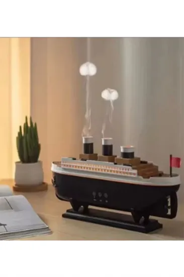 Titanic Gemi Hava Nemlendirici Işıklı Fonksiyonlu Buhar Makinesi Kumandalı Titanic Gemi Hava Nemlendirici Işıklı Fonksiyonlu Buhar Makinesi Kumandalı