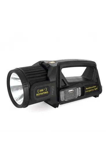 Ps-384 Şarjlı Güneş Enerjili Spot Fener Güçlü Led Aydınlatma Powerbank Özellikli Ps-384 Şarjlı Güneş Enerjili Spot Fener Güçlü Led Aydınlatma Powerbank Özellikli