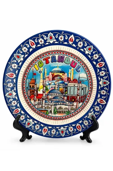 İstanbul Temalı Porselen Dekoratif Tabak 12 Cm Alk5835 İstanbul Temalı Porselen Dekoratif Tabak 12 Cm Alk5835