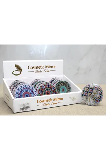 Mandala Desenli Hareketli Sulu El Aynası Alk4584 Mandala Desenli Hareketli Sulu El Aynası Alk4584