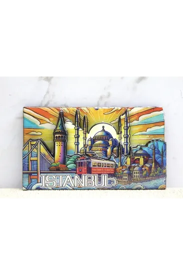 Ahşap İstanbul Temalı Magnet Alk4365 Ahşap İstanbul Temalı Magnet Alk4365