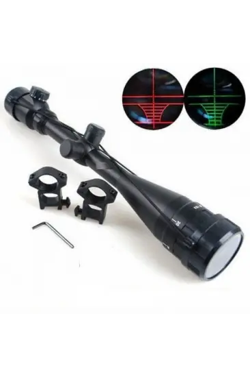 Yüksek Kaliteli 6-24x40aoeg Çıft Işık,kırmızı,yeşil Kaynaklı Avcılık Dürbün(b)