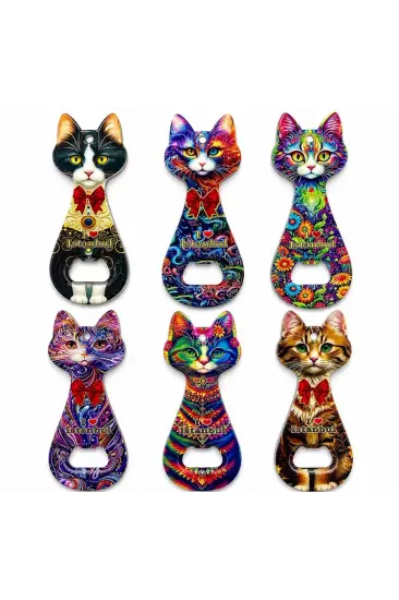 Kedi Tasarımı İstanbul Temalı Buzdolapı Süsü Magnet Alk5408 Kedi Tasarımı İstanbul Temalı Buzdolapı Süsü Magnet Alk5408