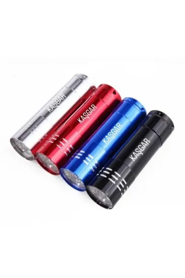 Süper Parlak 9 Ledli Metal Mini El Feneri Süper Parlak 9 Ledli Metal Mini El Feneri