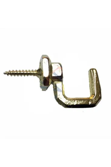 Vidalı Kanca, Askı Büyük - 15x23mm, Sarı - 1 Adet Vidalı Kanca, Askı Büyük - 15x23mm, Sarı - 1 Adet