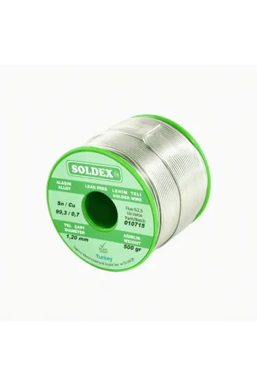 Scn100 Gümüşsüz Özel Alaşım Lehim Teli 500 Gr - 1.2 Mm Scn100 Gümüşsüz Özel Alaşım Lehim Teli 500 Gr - 1.2 Mm
