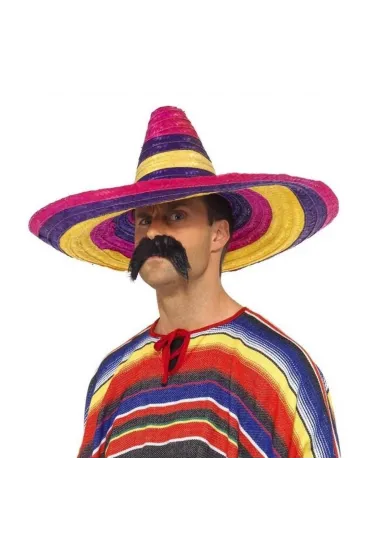 Sombrero Meksika Şapkası Renkli Örme Hasır Yetişkin Boy Sombrero Meksika Şapkası Renkli Örme Hasır Yetişkin Boy