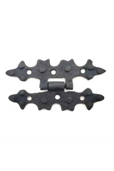 Antika Tarz Dekoratif Pirinç Yıldız Menteşe - 84x44 Mm, Oksit Antika Tarz Dekoratif Pirinç Yıldız Menteşe - 84x44 Mm, Oksit