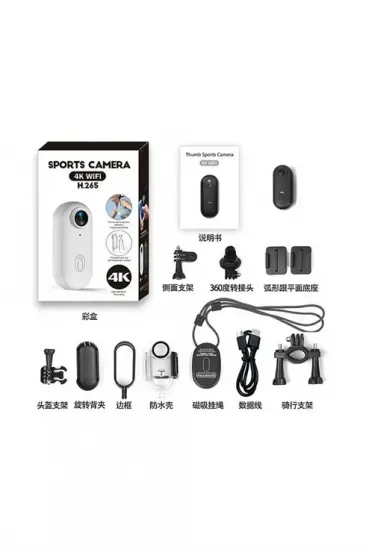 Mini 4k Wıfı Aksiyon Kamerası Vücut Kamerası Giyilebilir Video Kaydedici