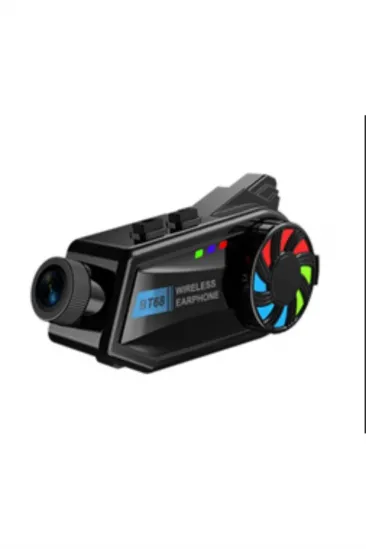 Bt68 Motosiklet Kask Bluetooth Kulaklık 1080p Kamera Ses Kontrolü Video Kayıt Özellikli İntercom