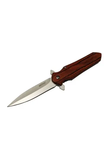 4-11 Kahverengi Kamp Çakı 21cm- Yarı Otomatik, Kemerlikli, Ahşap Sap 4-11 Kahverengi Kamp Çakı 21cm- Yarı Otomatik, Kemerlikli, Ahşap Sap