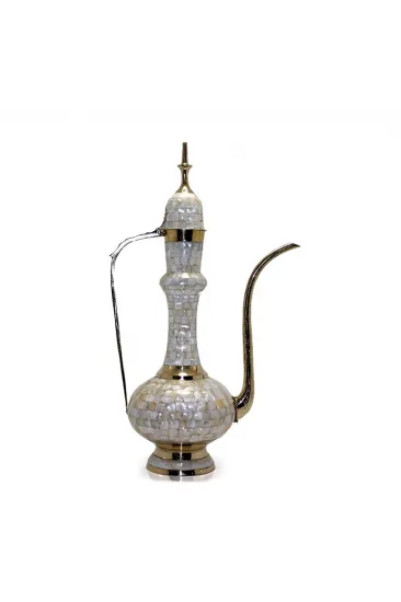 Pirinç Sedefli İbrik 55 Cm Ksk133