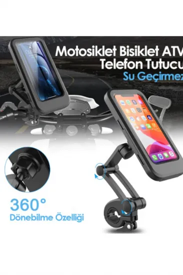 Vothoon Gidon Bağlantılı Su Geçirmez Mıknatıslı Motorsiklet Telefon Tutucu Vothoon Gidon Bağlantılı Su Geçirmez Mıknatıslı Motorsiklet Telefon Tutucu