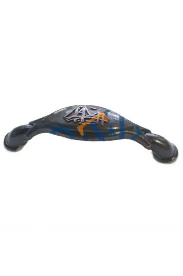 Dekoratif Zamak Boğaziçi Kulp - 64mm, Eskitme, 100 Adet Dekoratif Zamak Boğaziçi Kulp - 64mm, Eskitme, 100 Adet