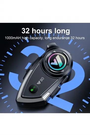 Vothoon Y80 Motosiklet Kask Kulaklık Intercom Işıklı Motorsiklet Interkom Vothoon Y80 Motosiklet Kask Kulaklık Intercom Işıklı Motorsiklet Interkom