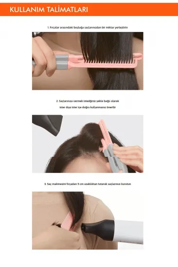 Saçlara Kolay Şekil Veren Saç Kurutma Fırçası Apıeu Easy Hair Dry Brush Saçlara Kolay Şekil Veren Saç Kurutma Fırçası Apıeu Easy Hair Dry Brush