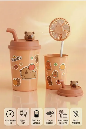 Bardak Model Mini Ayıcıklı Fan Bardak Model Mini Ayıcıklı Fan