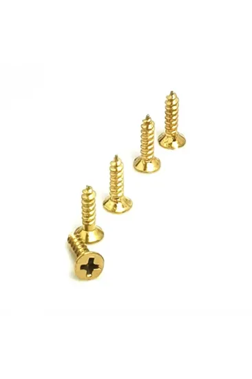 Klips, Menteşe, Ayak, Ağaç, Sunta Vidası 2,2x13 Mm - Sarı 100 Adet