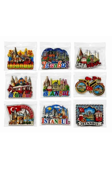 İstanbul Temalı Ahşap Buzdolapı Süsü Magnet Alk5825 İstanbul Temalı Ahşap Buzdolapı Süsü Magnet Alk5825