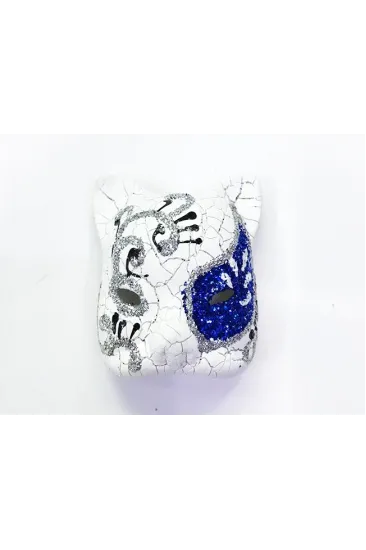 Mavi Renk İşlemeli Seramik Malzemeden İmal Venedik Kedi Model Magnet Mavi Renk İşlemeli Seramik Malzemeden İmal Venedik Kedi Model Magnet