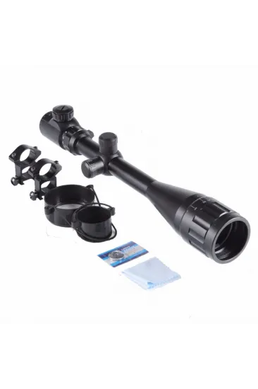 Tr-nikula 6-24x50 Aoe Tüfek Dürbünü Çift Işık Kırmızı,yeşil Kaynaklı Zoomlu